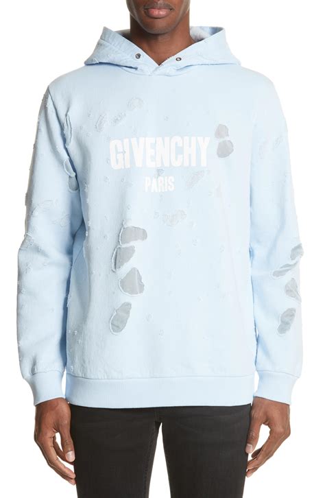 givenchy mens sweater blue orange|givenchy destroyed hoodie.